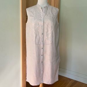 NWOT Contemporaine Lilac Linen Shift Dress, Size M